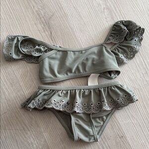 Rylee + Cru Olive Kids Swim Bikini